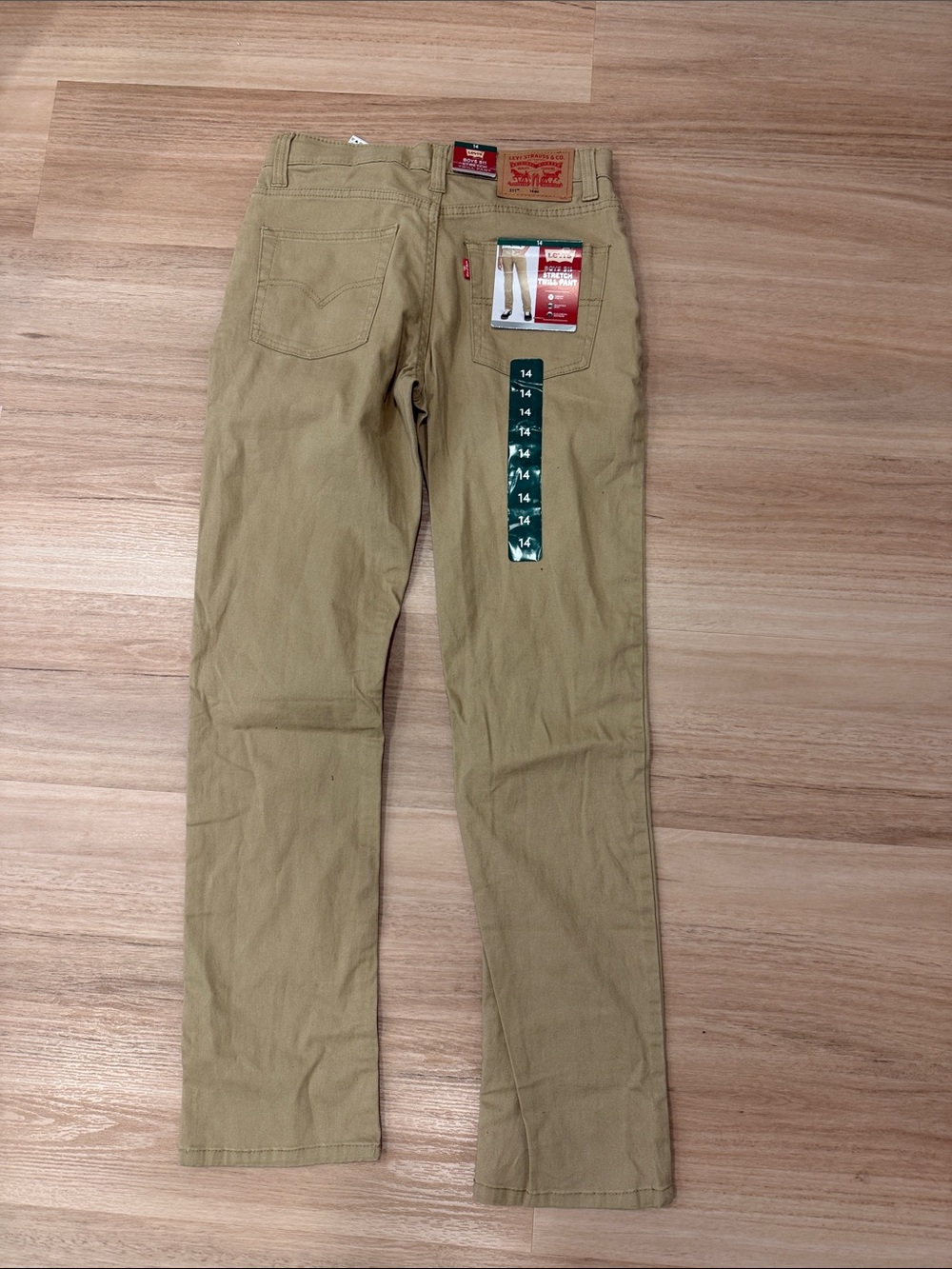 Levi's boys twill 14 Chino Pants - Light Khaki